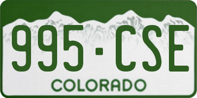 CO license plate 995CSE