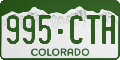 CO license plate 995CTH