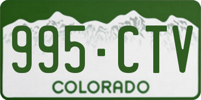 CO license plate 995CTV
