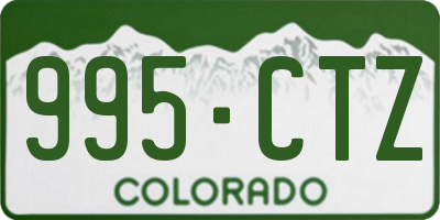 CO license plate 995CTZ