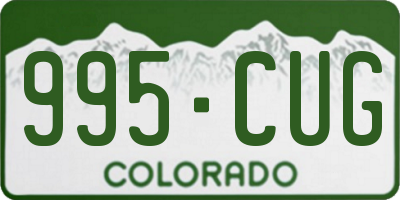 CO license plate 995CUG