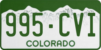 CO license plate 995CVI