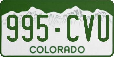 CO license plate 995CVU