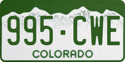 CO license plate 995CWE
