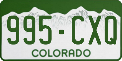 CO license plate 995CXQ