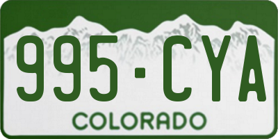 CO license plate 995CYA