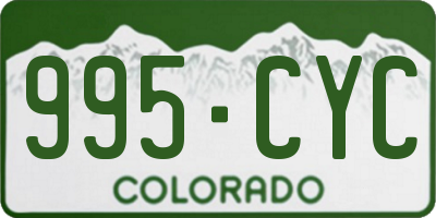 CO license plate 995CYC