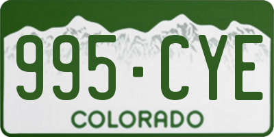 CO license plate 995CYE