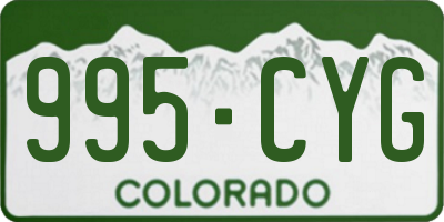 CO license plate 995CYG