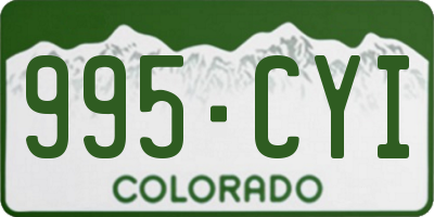 CO license plate 995CYI