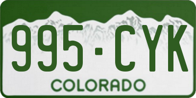 CO license plate 995CYK