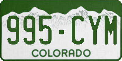 CO license plate 995CYM