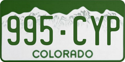 CO license plate 995CYP