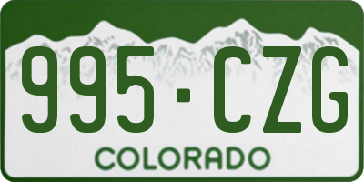 CO license plate 995CZG