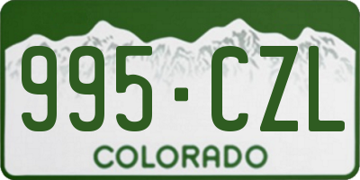 CO license plate 995CZL