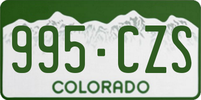 CO license plate 995CZS