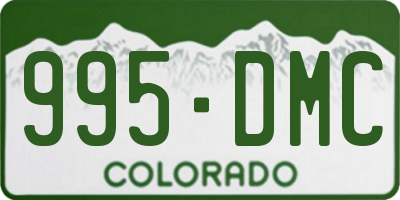 CO license plate 995DMC