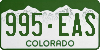 CO license plate 995EAS
