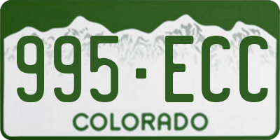 CO license plate 995ECC