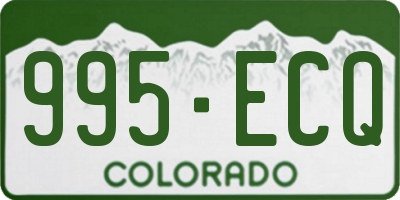 CO license plate 995ECQ