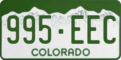 CO license plate 995EEC