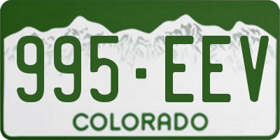 CO license plate 995EEV