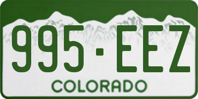 CO license plate 995EEZ