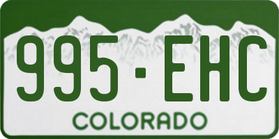 CO license plate 995EHC