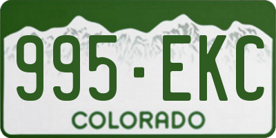CO license plate 995EKC
