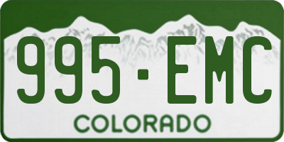 CO license plate 995EMC