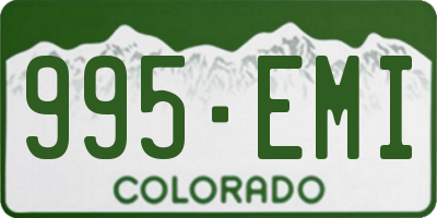 CO license plate 995EMI