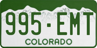 CO license plate 995EMT