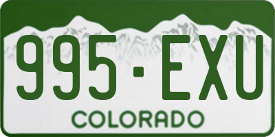 CO license plate 995EXU
