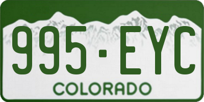 CO license plate 995EYC