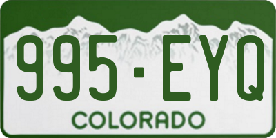CO license plate 995EYQ