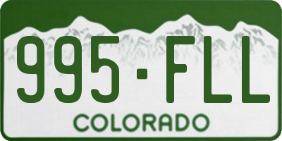 CO license plate 995FLL