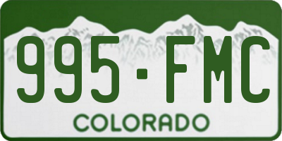 CO license plate 995FMC