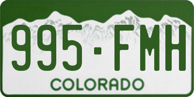 CO license plate 995FMH