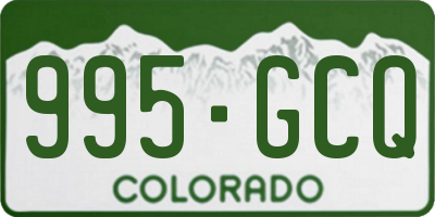 CO license plate 995GCQ