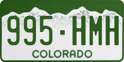 CO license plate 995HMH