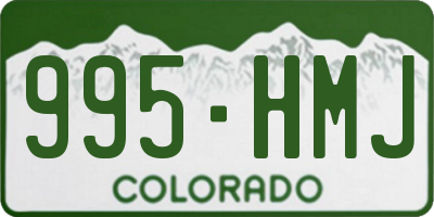 CO license plate 995HMJ