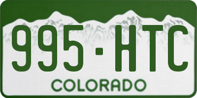 CO license plate 995HTC