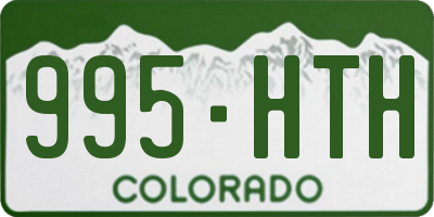 CO license plate 995HTH