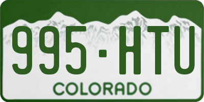 CO license plate 995HTU