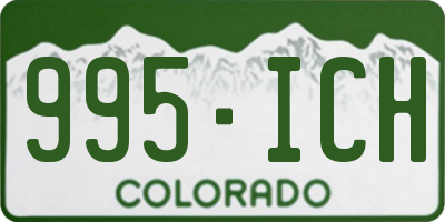 CO license plate 995ICH
