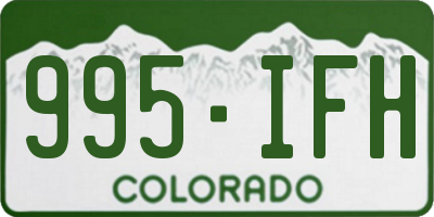 CO license plate 995IFH