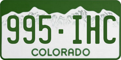 CO license plate 995IHC