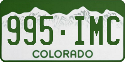 CO license plate 995IMC