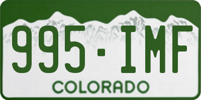 CO license plate 995IMF