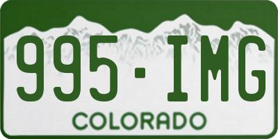 CO license plate 995IMG
